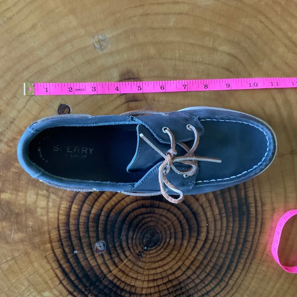 Sperry Cup ll Boat shoes dark gray blue Big Boys 6.5